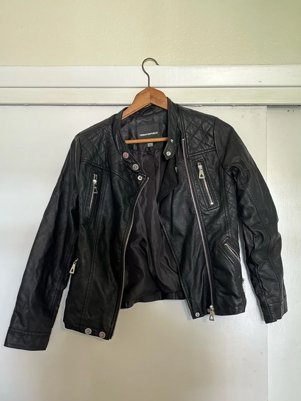 Urban Republic Faux Leather Moto Jacket – Girls’ L (14/16)